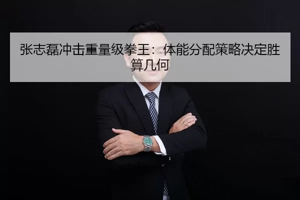 张志磊冲击重量级拳王：体能分配策略决定胜算几何