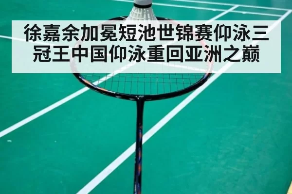 徐嘉余加冕短池世锦赛仰泳三冠王中国仰泳重回亚洲之巅